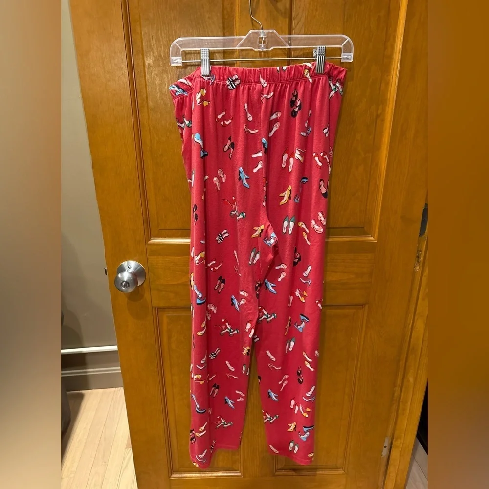 Kate Spade Women’s 2 Piece Pajama Set in Party Shoe Print Size 1X